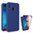 Custodia Silicone Trasparente Laterale 360 Gradi Cover MJ1 per Samsung Galaxy A30 Blu