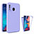 Custodia Silicone Trasparente Laterale 360 Gradi Cover MJ1 per Samsung Galaxy A30 Lavanda