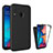 Custodia Silicone Trasparente Laterale 360 Gradi Cover MJ1 per Samsung Galaxy A30 Nero
