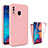 Custodia Silicone Trasparente Laterale 360 Gradi Cover MJ1 per Samsung Galaxy A30 Oro Rosa