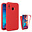 Custodia Silicone Trasparente Laterale 360 Gradi Cover MJ1 per Samsung Galaxy A30 Rosso