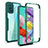 Custodia Silicone Trasparente Laterale 360 Gradi Cover MJ1 per Samsung Galaxy A51 4G Verde