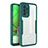 Custodia Silicone Trasparente Laterale 360 Gradi Cover MJ1 per Samsung Galaxy A52 5G Verde