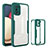 Custodia Silicone Trasparente Laterale 360 Gradi Cover MJ1 per Samsung Galaxy M02s Verde