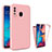 Custodia Silicone Trasparente Laterale 360 Gradi Cover MJ1 per Samsung Galaxy M10S Oro Rosa