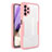 Custodia Silicone Trasparente Laterale 360 Gradi Cover MJ1 per Samsung Galaxy M32 5G Oro Rosa