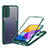 Custodia Silicone Trasparente Laterale 360 Gradi Cover MJ1 per Samsung Galaxy M52 5G Verde