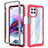 Custodia Silicone Trasparente Laterale 360 Gradi Cover per Motorola Moto Edge S 5G Rosa Caldo