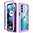 Custodia Silicone Trasparente Laterale 360 Gradi Cover per Motorola Moto Edge S30 5G Viola