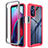Custodia Silicone Trasparente Laterale 360 Gradi Cover per Motorola Moto G Stylus (2022) 4G Rosa Caldo