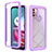 Custodia Silicone Trasparente Laterale 360 Gradi Cover per Motorola Moto G10 Viola