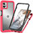 Custodia Silicone Trasparente Laterale 360 Gradi Cover per Motorola Moto G32 Rosa Caldo