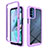 Custodia Silicone Trasparente Laterale 360 Gradi Cover per Motorola Moto G41 Viola