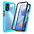 Custodia Silicone Trasparente Laterale 360 Gradi Cover per Oppo A54s Cielo Blu