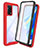 Custodia Silicone Trasparente Laterale 360 Gradi Cover per Oppo A95 4G Rosso