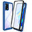 Custodia Silicone Trasparente Laterale 360 Gradi Cover per Oppo Reno6 Lite Blu