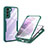 Custodia Silicone Trasparente Laterale 360 Gradi Cover per Samsung Galaxy S21 5G Verde