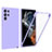 Custodia Silicone Trasparente Laterale 360 Gradi Cover per Samsung Galaxy S21 Ultra 5G Viola