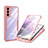 Custodia Silicone Trasparente Laterale 360 Gradi Cover per Samsung Galaxy S22 5G Rosa