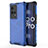 Custodia Silicone Trasparente Laterale 360 Gradi Cover per Vivo iQOO 8 Pro 5G Blu