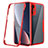 Custodia Silicone Trasparente Laterale 360 Gradi Cover per Xiaomi Mi 12X 5G Rosso