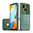 Custodia Silicone Trasparente Laterale 360 Gradi Cover QW1 per Xiaomi Redmi 10 India Verde