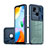 Custodia Silicone Trasparente Laterale 360 Gradi Cover QW1 per Xiaomi Redmi 10 Power Blu