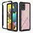 Custodia Silicone Trasparente Laterale 360 Gradi Cover YB1 per Samsung Galaxy A51 4G Nero