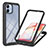Custodia Silicone Trasparente Laterale 360 Gradi Cover YB1 per Samsung Galaxy M04 Nero