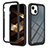 Custodia Silicone Trasparente Laterale 360 Gradi Cover YB2 per Apple iPhone 13 Nero