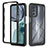 Custodia Silicone Trasparente Laterale 360 Gradi Cover YB2 per Motorola Moto G62 5G Nero