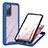 Custodia Silicone Trasparente Laterale 360 Gradi Cover YB2 per Samsung Galaxy S20 FE 5G Blu