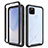 Custodia Silicone Trasparente Laterale 360 Gradi Cover ZJ1 per Google Pixel 4a 5G Nero