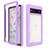 Custodia Silicone Trasparente Laterale 360 Gradi Cover ZJ1 per Google Pixel 6a 5G Lavanda