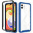 Custodia Silicone Trasparente Laterale 360 Gradi Cover ZJ1 per Samsung Galaxy A04E Blu