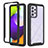 Custodia Silicone Trasparente Laterale 360 Gradi Cover ZJ1 per Samsung Galaxy A52 5G Nero