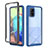 Custodia Silicone Trasparente Laterale 360 Gradi Cover ZJ1 per Samsung Galaxy A71 5G Blu