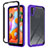Custodia Silicone Trasparente Laterale 360 Gradi Cover ZJ1 per Samsung Galaxy M11 Lavanda
