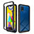 Custodia Silicone Trasparente Laterale 360 Gradi Cover ZJ1 per Samsung Galaxy M21s Nero