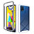 Custodia Silicone Trasparente Laterale 360 Gradi Cover ZJ1 per Samsung Galaxy M31 Bianco