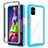 Custodia Silicone Trasparente Laterale 360 Gradi Cover ZJ1 per Samsung Galaxy M51 Cielo Blu