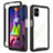Custodia Silicone Trasparente Laterale 360 Gradi Cover ZJ1 per Samsung Galaxy M51 Nero
