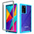 Custodia Silicone Trasparente Laterale 360 Gradi Cover ZJ1 per Samsung Galaxy Note 20 Ultra 5G Cielo Blu