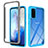Custodia Silicone Trasparente Laterale 360 Gradi Cover ZJ1 per Samsung Galaxy S20 5G Cielo Blu