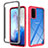 Custodia Silicone Trasparente Laterale 360 Gradi Cover ZJ1 per Samsung Galaxy S20 5G Rosa Caldo