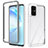 Custodia Silicone Trasparente Laterale 360 Gradi Cover ZJ1 per Samsung Galaxy S20 Plus 5G Bianco