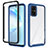 Custodia Silicone Trasparente Laterale 360 Gradi Cover ZJ1 per Samsung Galaxy S20 Plus 5G Blu