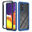 Custodia Silicone Trasparente Laterale 360 Gradi Cover ZJ2 per Samsung Galaxy A24 4G Blu