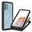 Custodia Silicone Trasparente Laterale 360 Gradi Cover ZJ2 per Samsung Galaxy A32 5G Nero