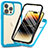 Custodia Silicone Trasparente Laterale 360 Gradi Cover ZJ3 per Apple iPhone 13 Pro Max